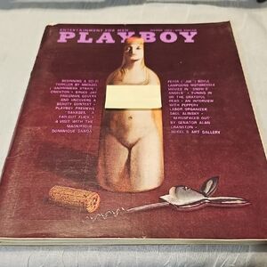 Vintage Playboy Magazine with Artistic Cover March 1972